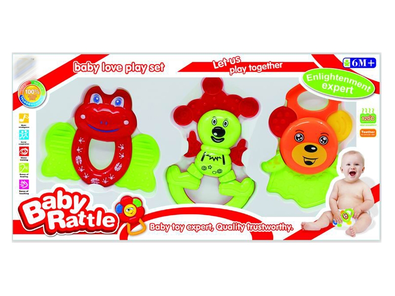 BABY RATTLE 3PCS - HP1143573