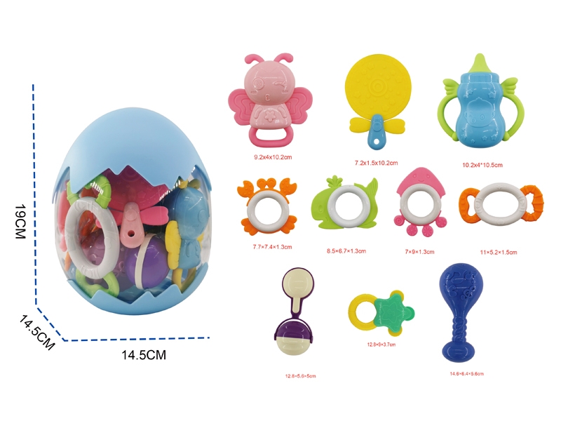 BABY RATTLE 10PCS - HP1143606
