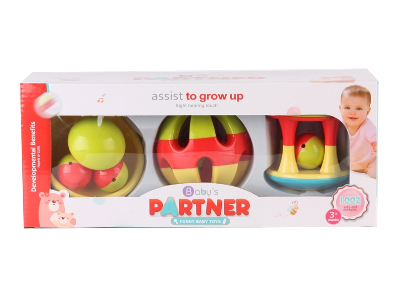 BABY RATTLE 3PCS - HP1143624