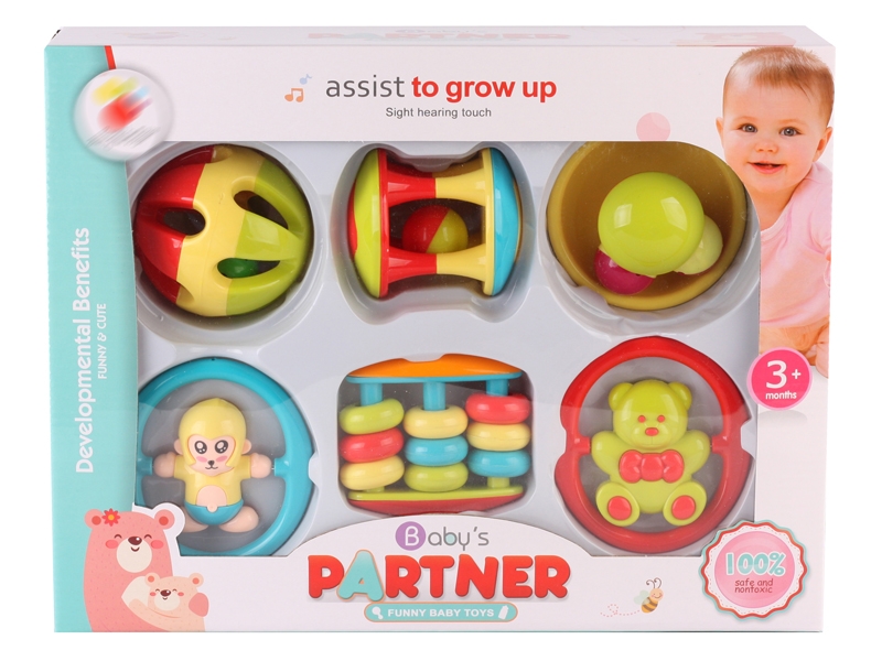 BABY RATTLE 6PCS - HP1143630