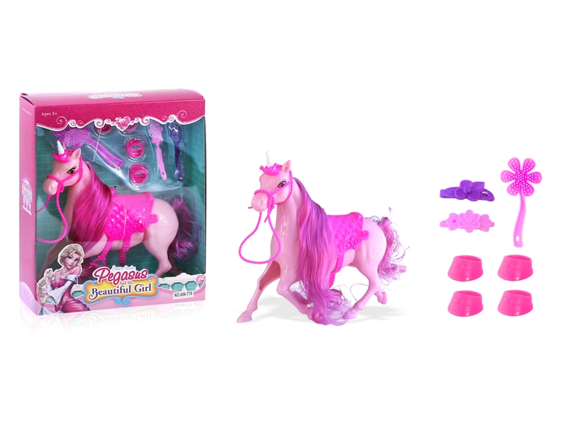 UNICORN W/ACCESSORIES,PINK/PURPLE - HP1144144