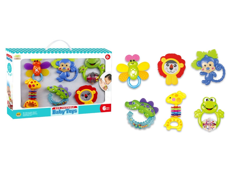 BABY RATTLE SET 6PCS - HP1144375