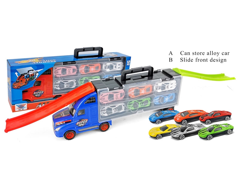 FREE WHEEL CAR WITH 12 PCS FREE WHEEL DIECAST CAR - HP1145286