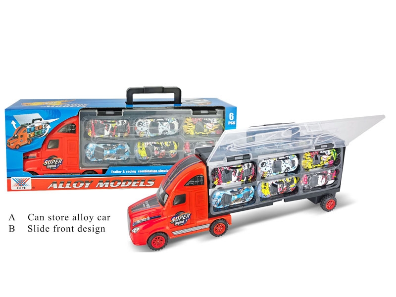 FREE WHEEL CAR WITH 6 PCS FREE WHEEL DIECAST CAR - HP1145287