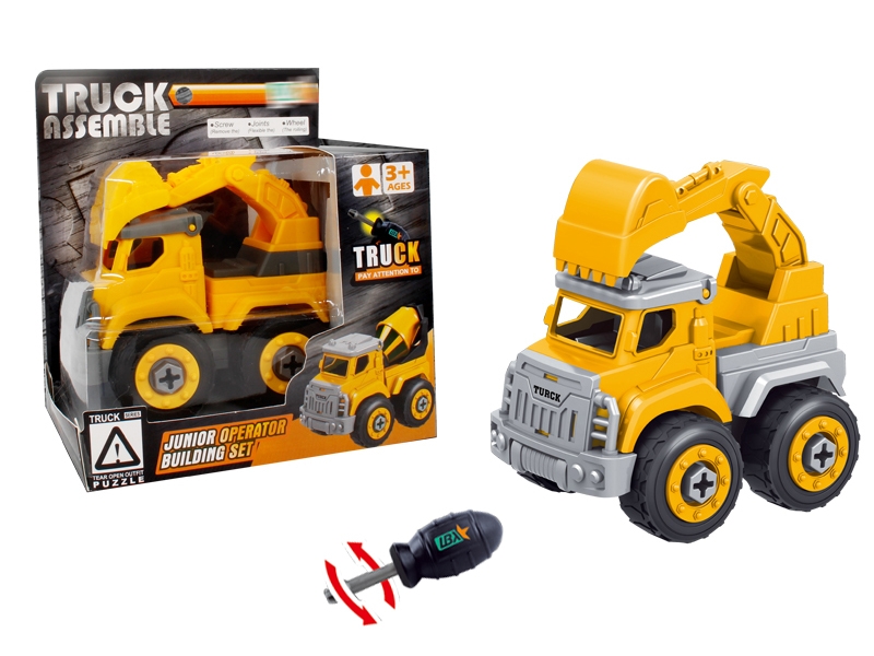 ASSEMBLY FREE WAY CONSTRUCTION CAR W/SCREWDRIVERB - HP1145482