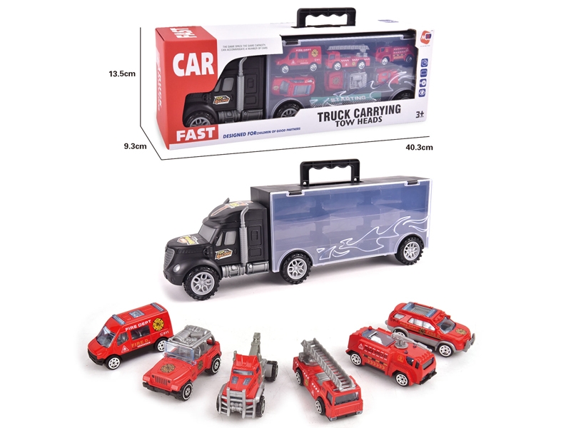 FREE WAY TRUCK W/6PCS FREE WAY DIE CAST CAR & ACCESSORIES - HP1145698
