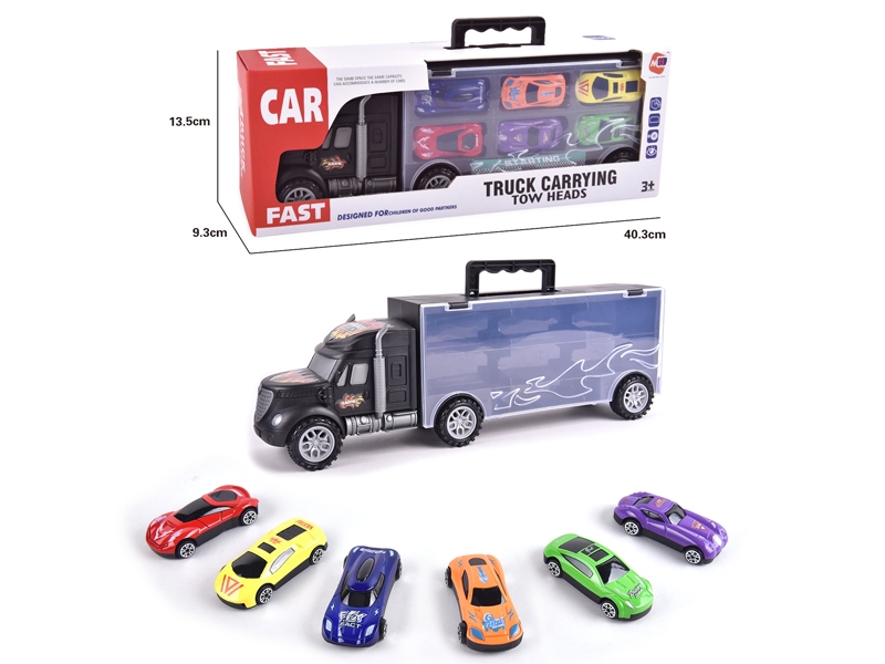 FREE WAY TRUCK W/6PCS FREE WAY DIE CAST CAR & ACCESSORIES - HP1145700