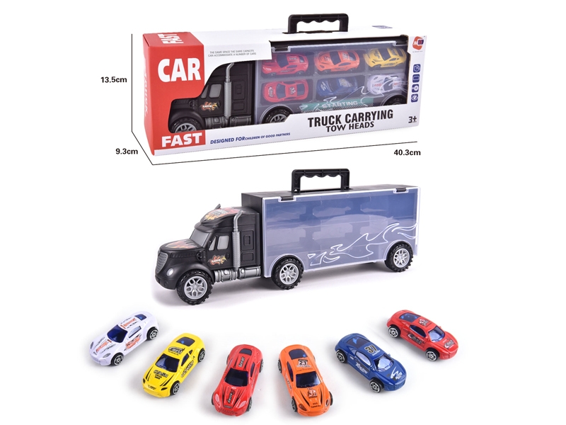 FREE WAY TRUCK W/6PCS FREE WAY DIE CAST CAR & ACCESSORIES - HP1145701