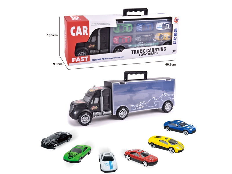 FREE WAY TRUCK W/6PCS FREE WAY DIE CAST CAR & ACCESSORIES - HP1145704