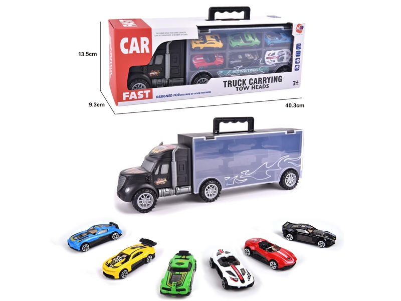 FREE WAY TRUCK W/6PCS FREE WAY DIE CAST CAR & ACCESSORIES - HP1145707