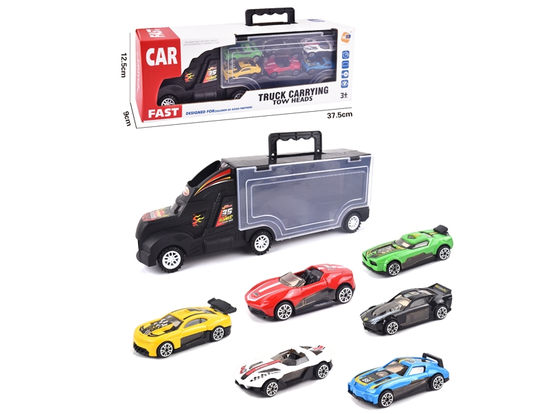 FREE WAY TRUCK W/6PCS FREE WAY DIE CAST CAR & ACCESSORIES - HP1145717