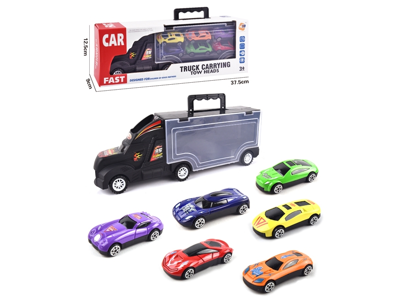 FREE WAY TRUCK W/6PCS FREE WAY DIE CAST CAR & ACCESSORIES - HP1145718