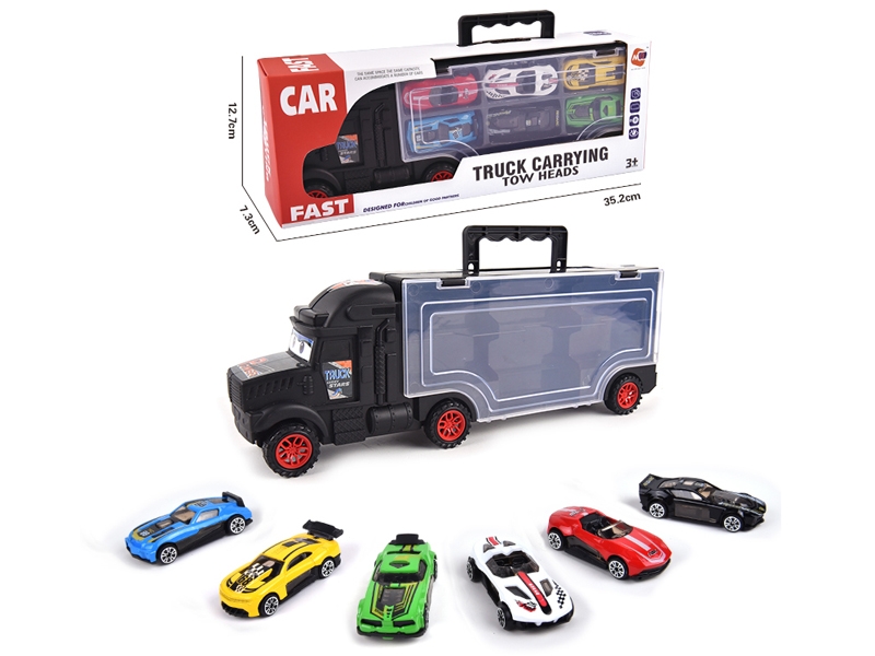 FREE WAY TRUCK W/6PCS FREE WAY DIE CAST CAR & ACCESSORIES - HP1145730