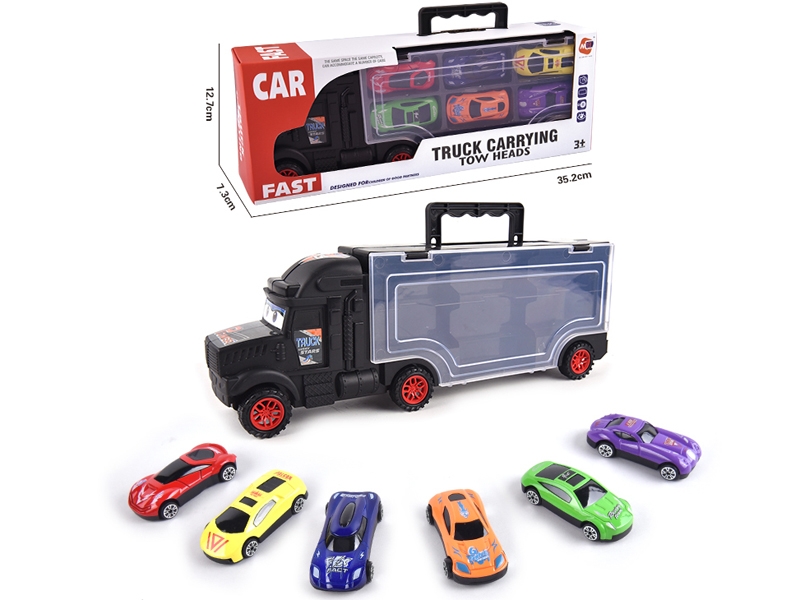 FREE WAY TRUCK W/6PCS FREE WAY DIE CAST CAR & ACCESSORIES - HP1145734
