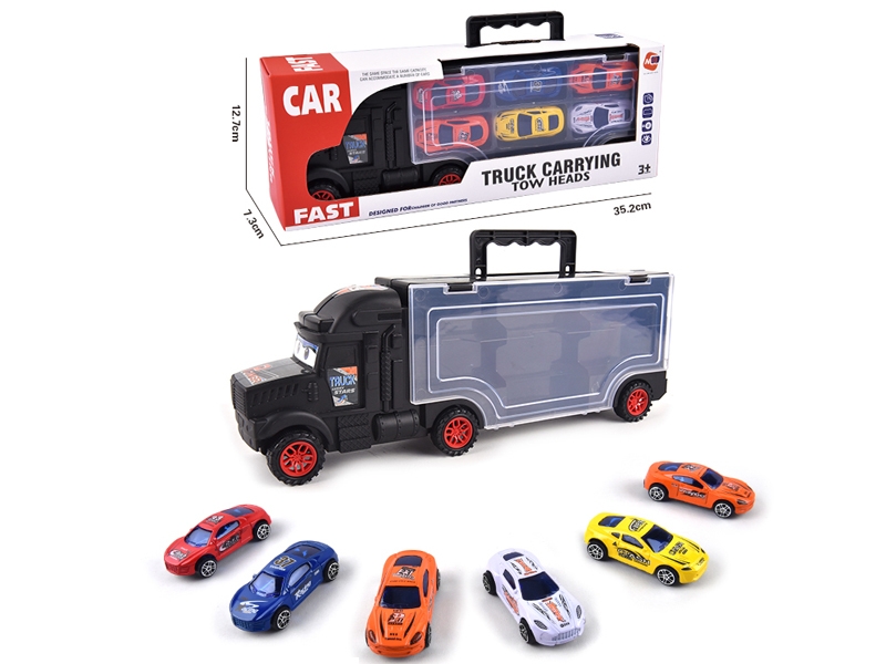FREE WAY TRUCK W/6PCS FREE WAY DIE CAST CAR & ACCESSORIES - HP1145741