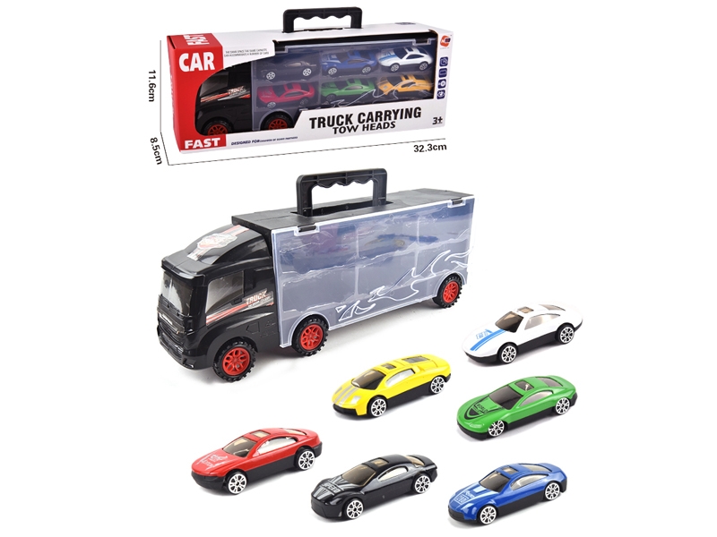 FREE WAY TRUCK W/6PCS FREE WAY DIE CAST CAR & ACCESSORIES - HP1145745