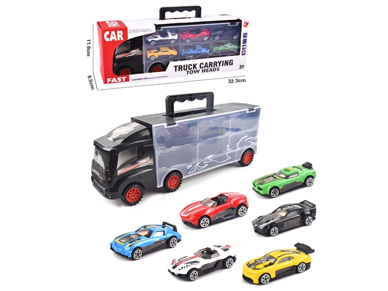 FREE WAY TRUCK W/6PCS FREE WAY DIE CAST CAR & ACCESSORIES - HP1145748
