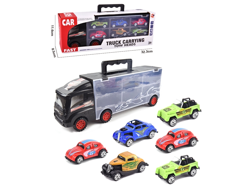 FREE WAY TRUCK W/6PCS FREE WAY DIE CAST CAR & ACCESSORIES - HP1145757