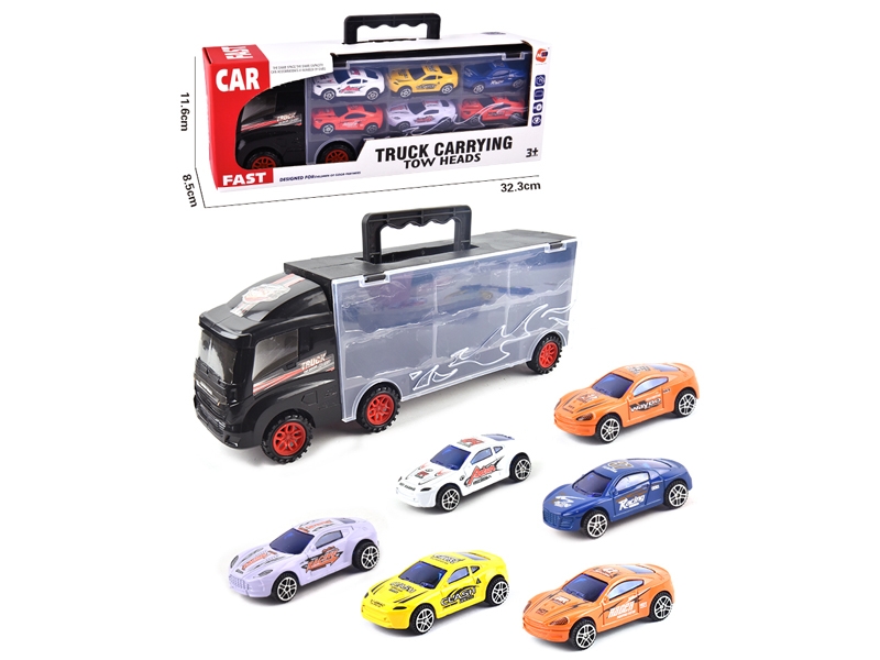 FREE WAY TRUCK W/6PCS FREE WAY DIE CAST CAR & ACCESSORIES - HP1145758