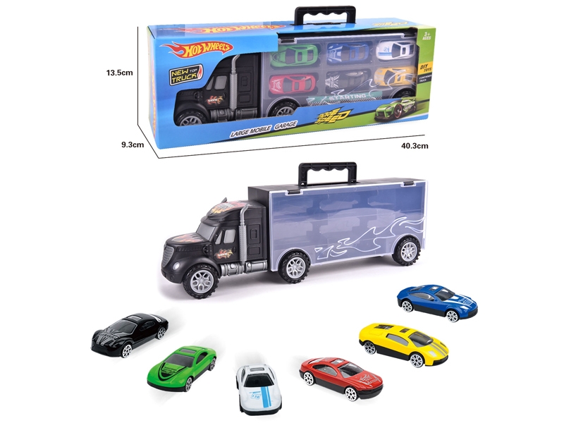 FREE WAY TRUCK W/6PCS FREE WAY DIE CAST CAR & ACCESSORIES - HP1145771