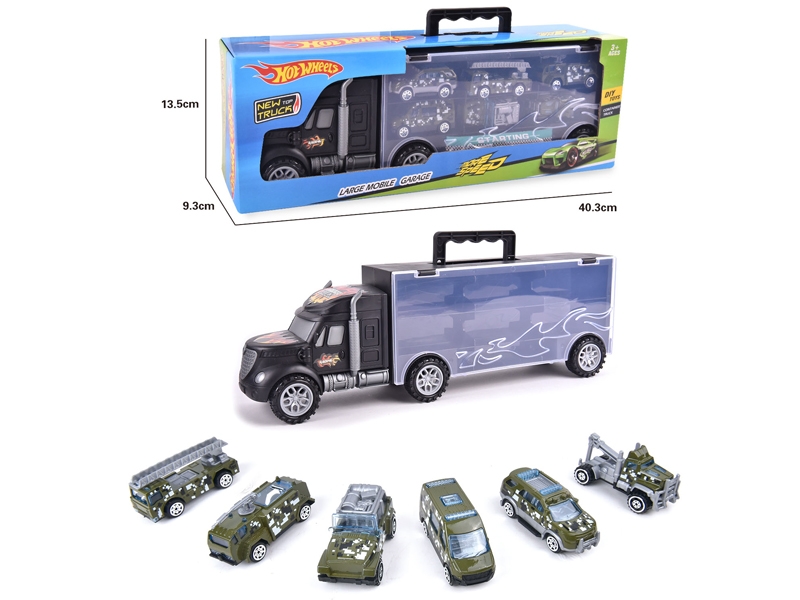 FREE WAY TRUCK W/6PCS FREE WAY DIE CAST CAR & ACCESSORIES - HP1145775