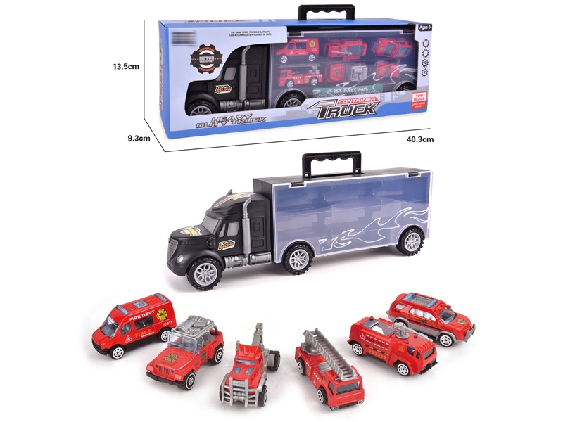 FREE WAY TRUCK W/6PCS FREE WAY DIE CAST CAR & ACCESSORIES - HP1145780