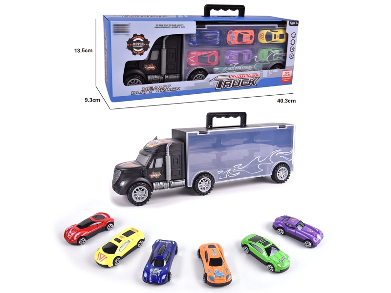 FREE WAY TRUCK W/6PCS FREE WAY DIE CAST CAR & ACCESSORIES - HP1145782
