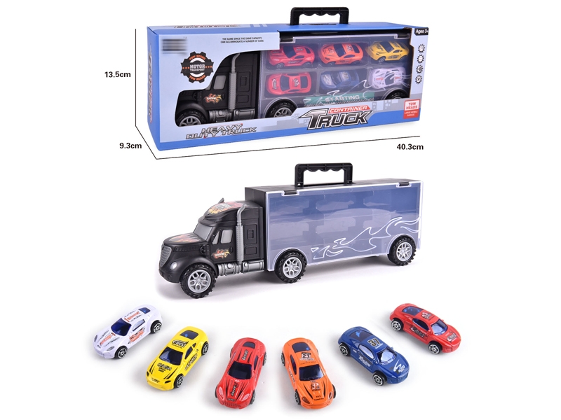 FREE WAY TRUCK W/6PCS FREE WAY DIE CAST CAR & ACCESSORIES - HP1145783