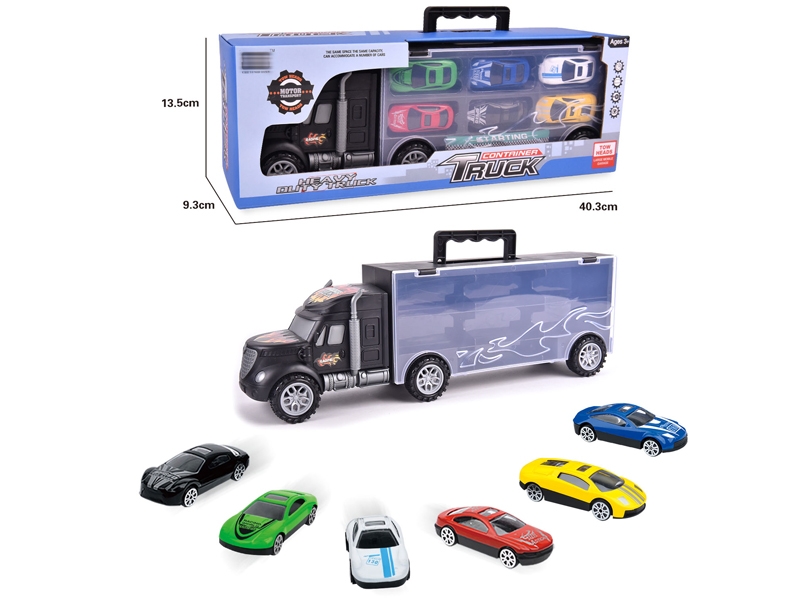FREE WAY TRUCK W/6PCS FREE WAY DIE CAST CAR & ACCESSORIES - HP1145786