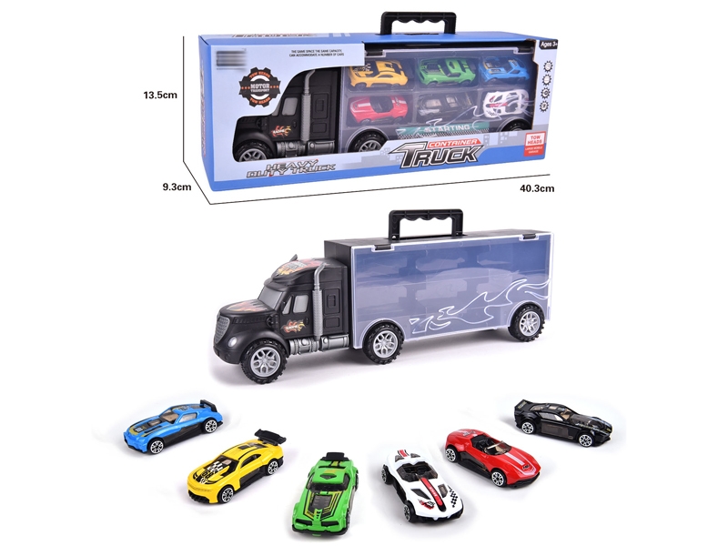 FREE WAY TRUCK W/6PCS FREE WAY DIE CAST CAR & ACCESSORIES - HP1145789