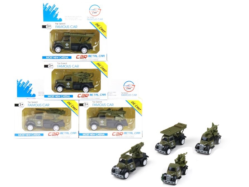 PULL BACK DIE CAST MILITARY CAR - HP1145818