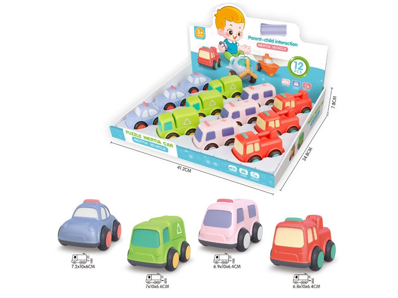 FRICTION CAR，12PCS/DISPLAY BOX - HP1145868