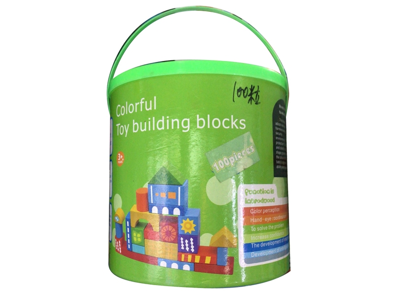 WOODEN BUILDING BLOCKS 100PCS - HP1146345