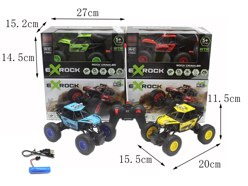 1:20 4 FUNCTION R/C CAR,INCLUDED BATTERY,RED/BLUE/GREEN/YELLOW - HP1146400