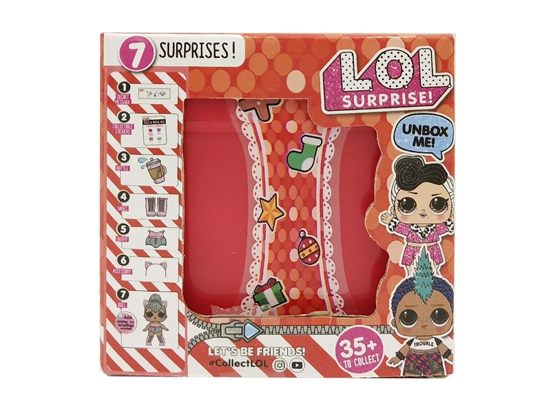 10CM SURPRISE DOLL W/ACCESSORIES RED/SSILIVER/GREEN - HP1146456