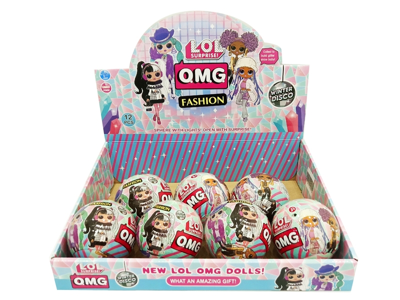 SURPRISE BALL W/LIGHT 12PCS/DISPLAY BOX - HP1146482