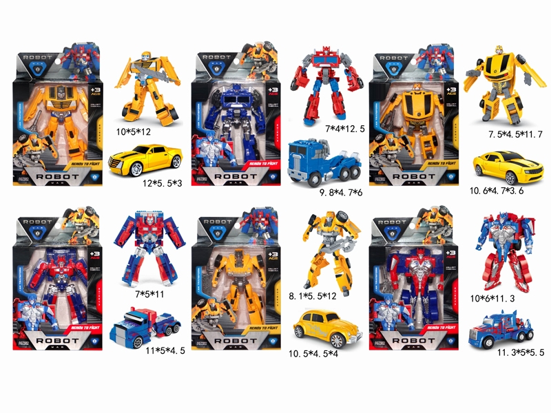 TRANSFORMABLE CAR,3ASST,RED/BLUE/YELLOW - HP1147324