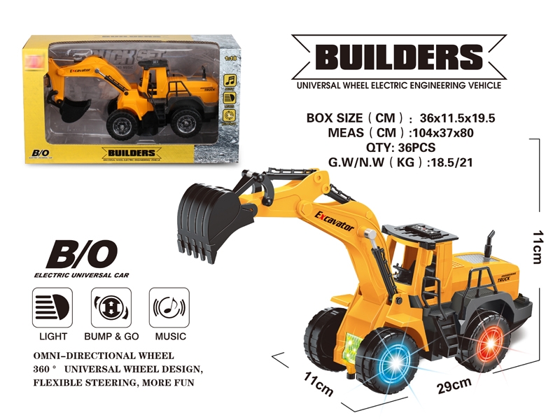 B/O BUMP AND GO CONSTRUCTION CAR W/LIGHT & MUSIC - HP1147848