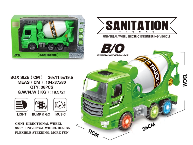B/O BUMP AND GO CONSTRUCTION CAR W/LIGHT & MUSIC - HP1147860