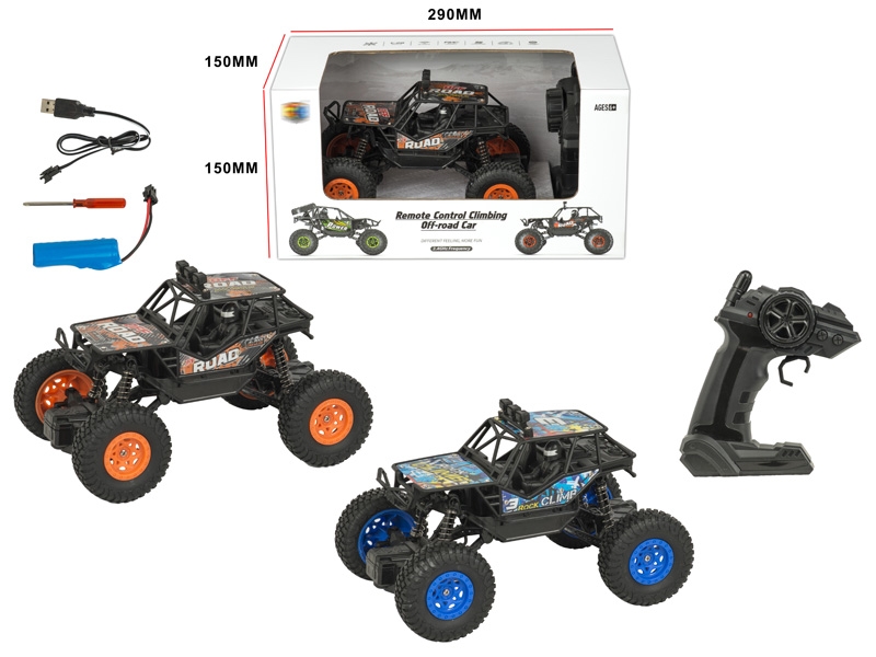 2.4G 5 FUNCTION R/C CLIMBLING CAR,INCLUDED BATTERY,ORANGE/BLUE - HP1147866