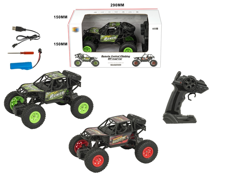 2.4G 5 FUNCTION R/C CLIMBLING CAR,INCLUDED BATTERY,RED/GREEN - HP1147868