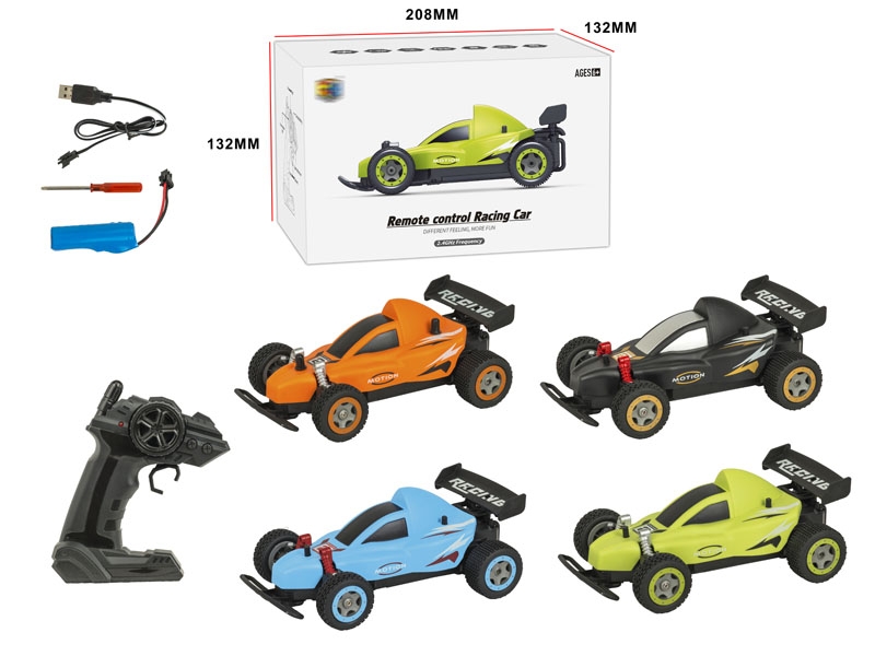 2.4G 5 FUNCTION R/C RACEING CAR,INCLUDED BATTERY,GREEN/BLACK/ORANGE/BLUE SELECT 2 COLOR - HP1147869