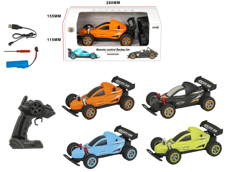 2.4G 5 FUNCTION R/C RACEING CAR,INCLUDED BATTERY,GREEN/BLACK/ORANGE/BLUE SELECT 2 COLOR - HP1147870