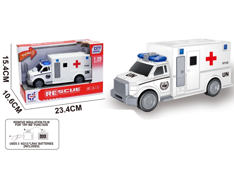 1:20 FRICTION AMBULANCE CAR - HP1147895