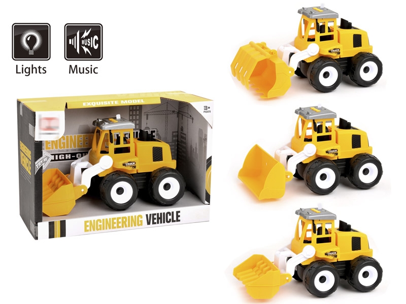 FRICTION CONSTRUCTION CAR W/LIGHT & MUSIC,3ASST - HP1147987
