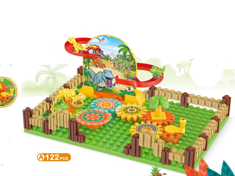 HAND GEAR ASSEMBLED DINOSAUR SLIDE TRACK PARK - HP1148188