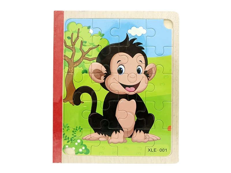 WOODEN BOOK & PUZZLE (THREE PAGES/SIX SIDES) - HP1148424