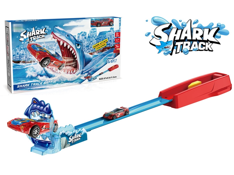 CATAPULT SHARK TRACK W/DIE-CAST CAR (4 COLORS) - HP1148468