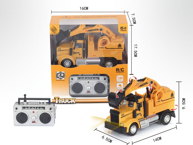 1:64 4 FUNCTION R/C CONSTRUCTION CAR,2.4G - HP1148630