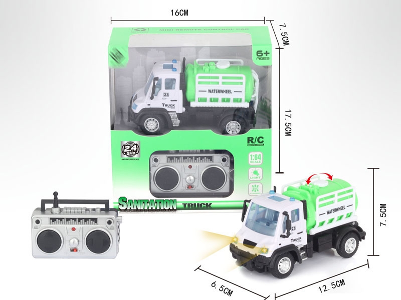 1:64 4 FUNCTION R/C SANITATION CAR,2.4G - HP1148644